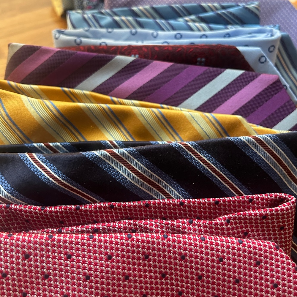 Lot of 14 men’s ties- Brioni, Canali,Donahue, Michael Kors,etc value $1300+